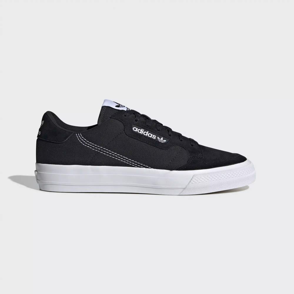 Adidas Continental Vulc Tenis Negros Para Mujer (MX-35498)